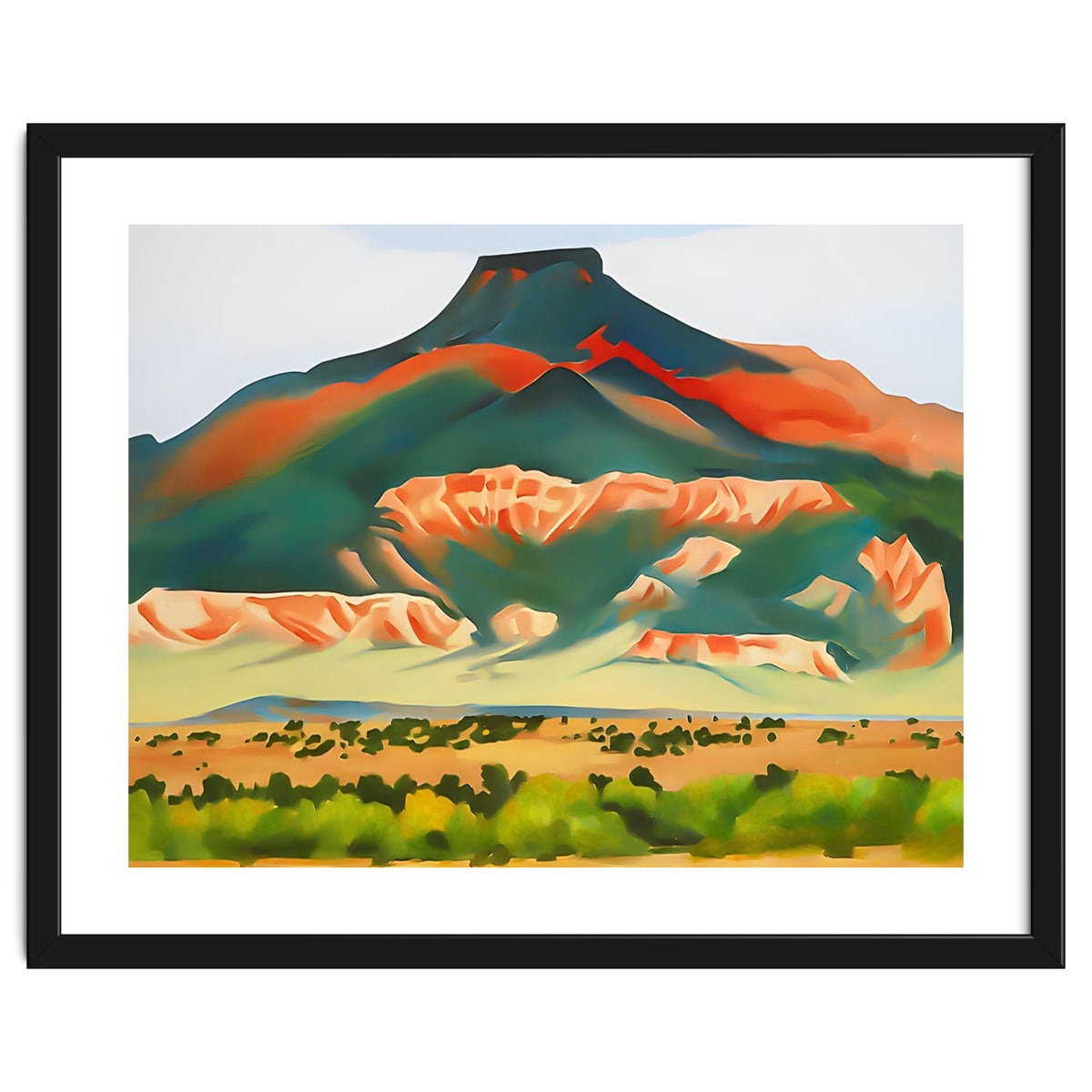 Georgia O’Keeffe – My Front Yard, Summer (1941) | Vibrant Southwestern Landscape in Modernist Style