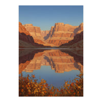 The Silent Echo of Crimson Canyons (Print Only)