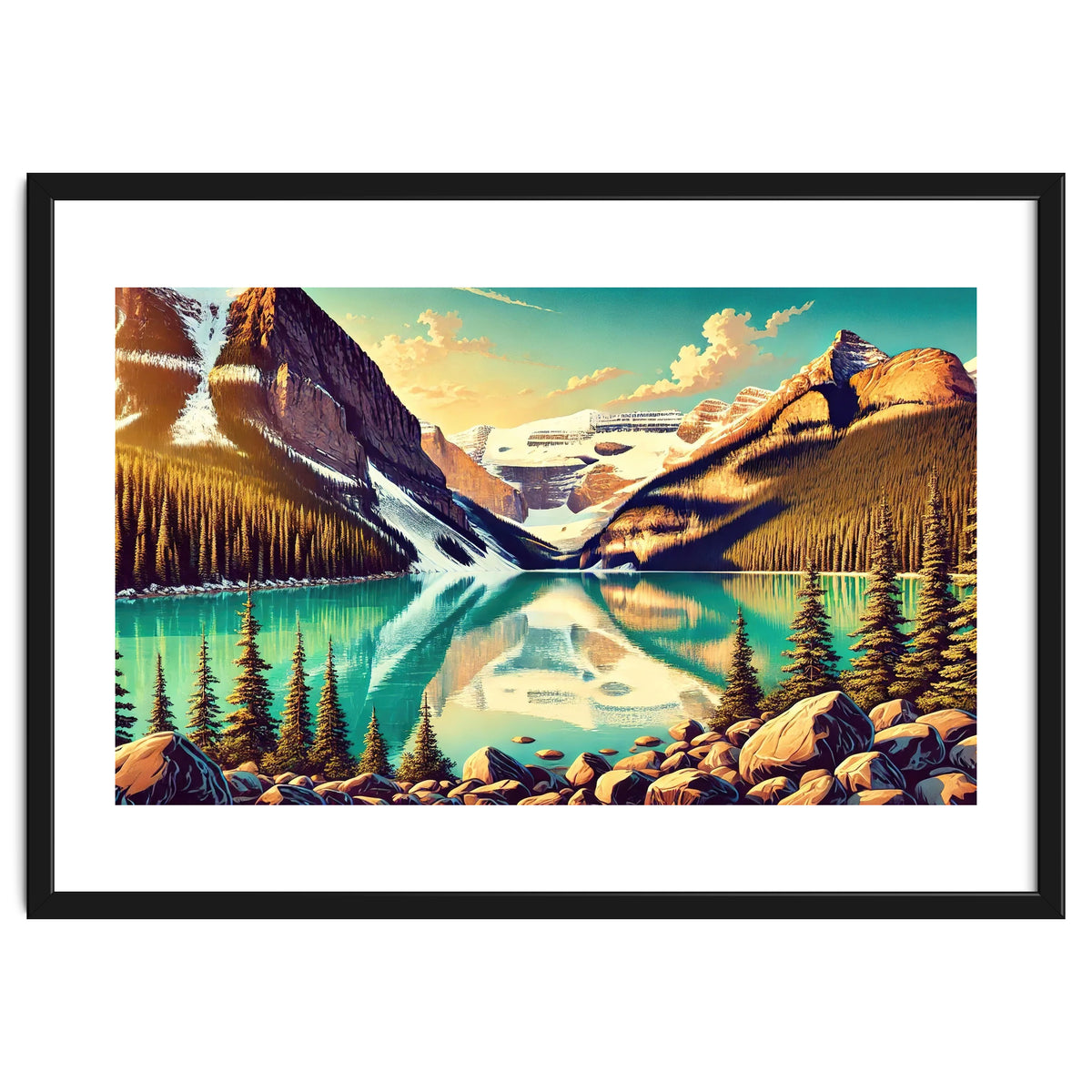 Vintage Lake Louise Banff Poster, Canada