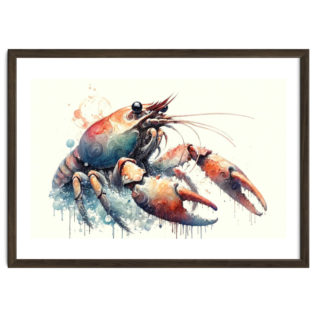 Colorful Lobster Watercolor