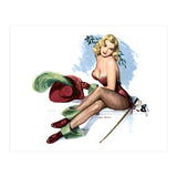 Pinup Sexy Girl Posing In Zorro Costume (Print Only) thumbnail