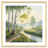 Birch Grove Serenity: A Meadow Wildflower Path thumbnail