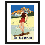 Ski Girl at Cortina D'Ampezzo, Italy thumbnail