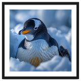 Gentoo Penguin In Its Natural Snowy Habitat thumbnail