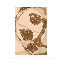 Abstract Brown Scratch (Print Only)