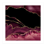 Burgundy & Gold Agate Texture 14 (Print Only) thumbnail