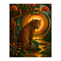 Leopard in Retro Contemporary Aesthetics (Print Only)