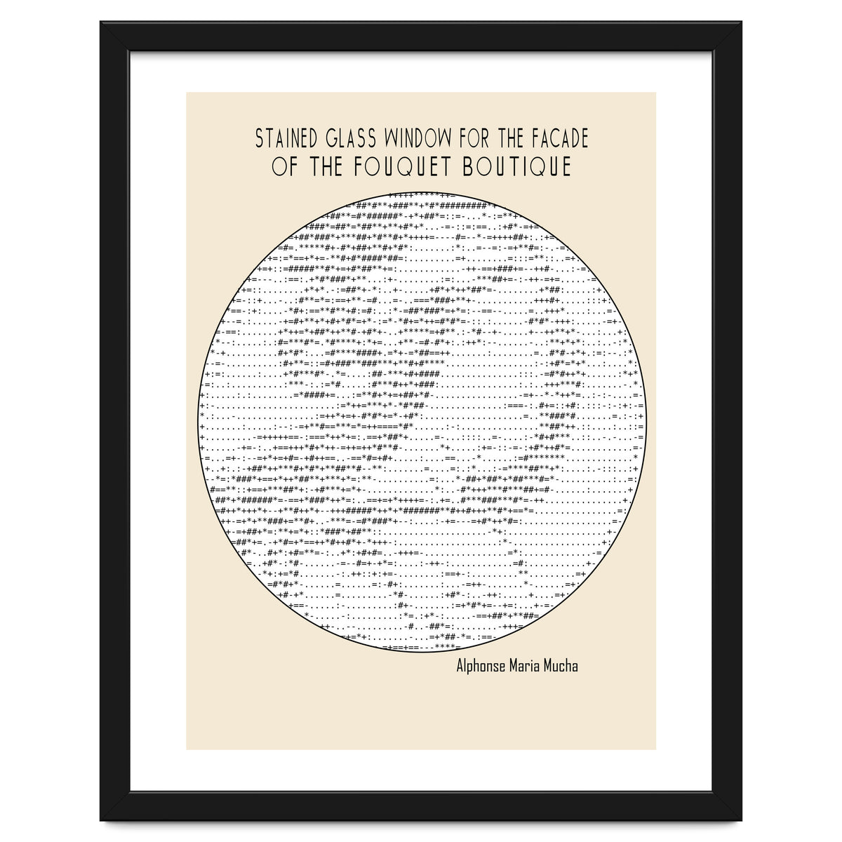 Stained Glass Window (ascii Art)