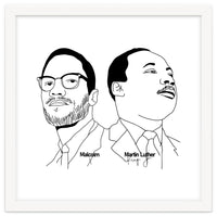 Martin Luther King Jr and Malcolm X