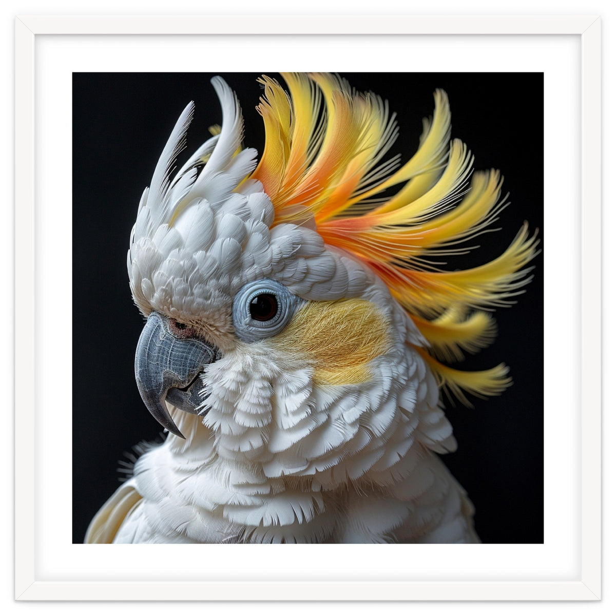 White Cockatoo With Yellow Crest Portrait