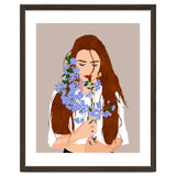 The Becoming, Nature Plants Bohemian Woman, Botanical Modern Mindful Self Care Self Love Positivity thumbnail