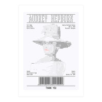 Receipt Art Audrey Hepburn (Print Only)