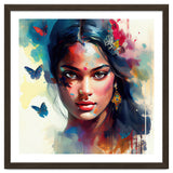 Azure Butterflies Hindu Portrait thumbnail