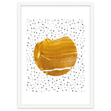 Stay Gold | Abstract Geometric Painting | Polka Dots Quirky Eclectic | Modern Boho Luxe thumbnail