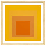 JOSEF ALBERS - HOMAGE TO THE SQUARE YELLOW ORANGE 2. HIGH RESOLUTION thumbnail