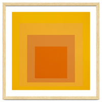 JOSEF ALBERS - HOMAGE TO THE SQUARE YELLOW ORANGE 2. HIGH RESOLUTION