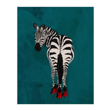 Zebra wearing heals (Print Only) thumbnail