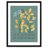 calendar 2025  linocut meadow green thumbnail