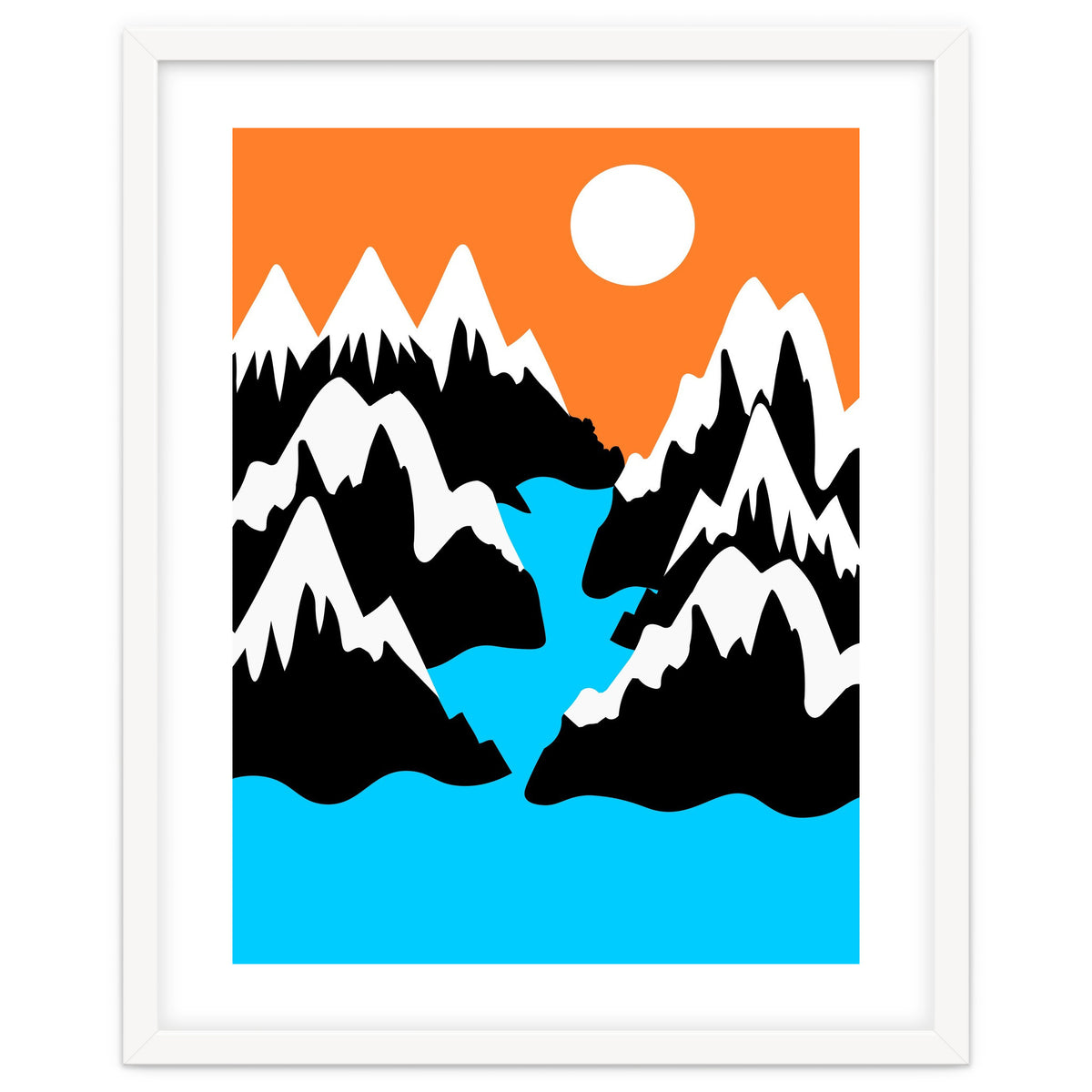 Mountainous River Mouth