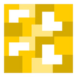Yellow Abstract Square Tiles Pattern (Print Only) thumbnail
