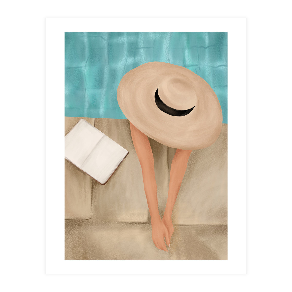 On The Edge Of The Pool II (Print Only)
