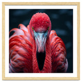 Close Up Flamingo Face With Water Droplets thumbnail