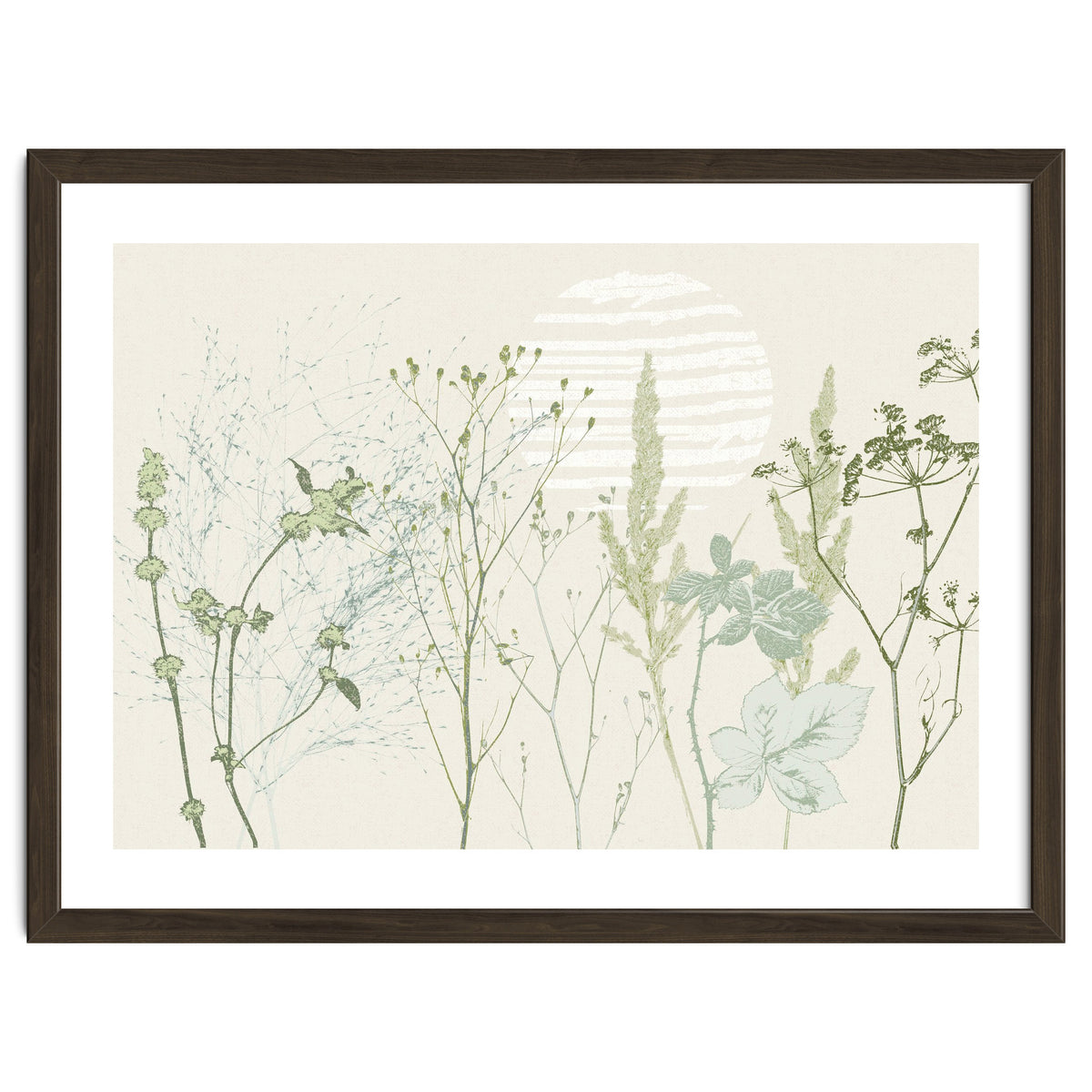 Plant based calming atmosphere natural green