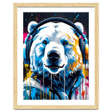 Polar Bear In Headphones, Graffiti thumbnail