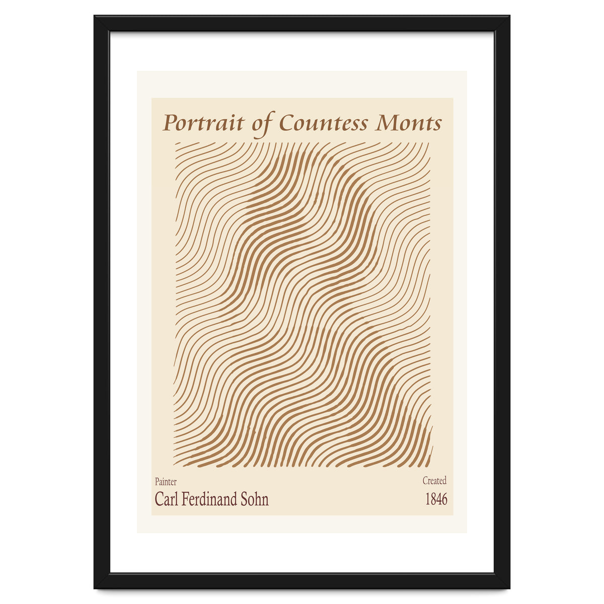 Portrait Of Countess Monts (1846) – Carl Ferdinand Sohn (german, 1805 1867)