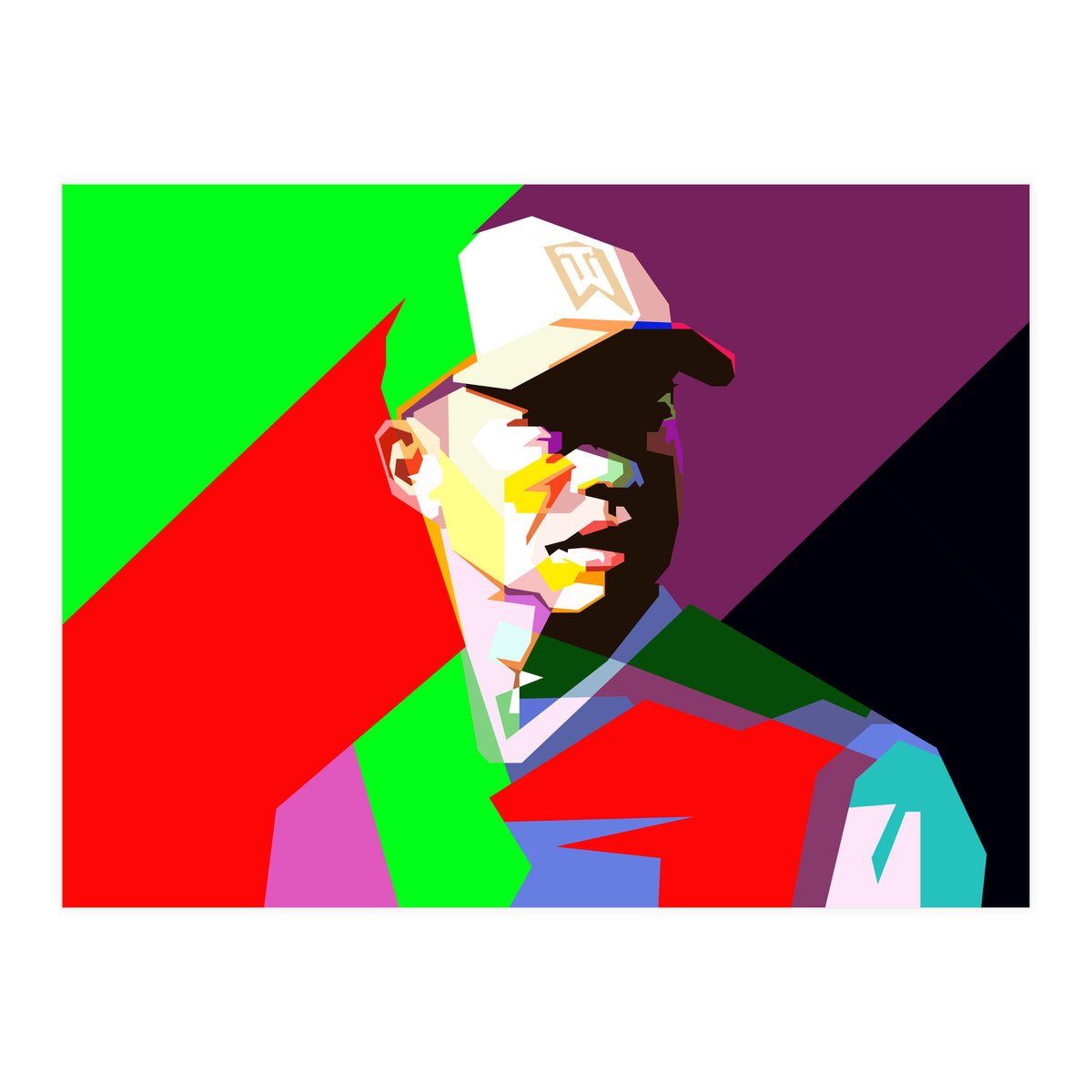 Tiger Woods Golf Legendary Pop Art WPAP (Print Only)