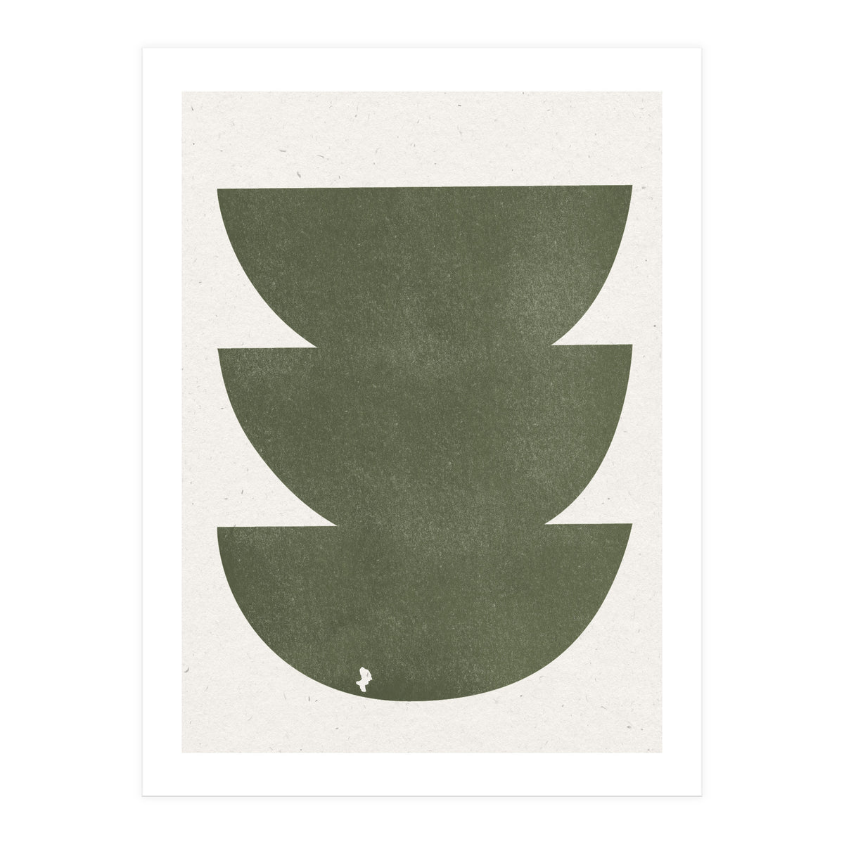 GREEN WATERCOLOR SHAPES NO.3 (Print Only)