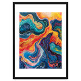 Vibrant Fluid Acrylic Pour Abstract Art thumbnail