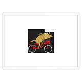 Cartoon Dog Marty cycling with Pizza thumbnail