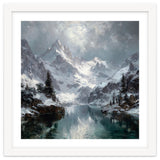 Majestic Snow-Capped Alpine Peaks Reflecting thumbnail