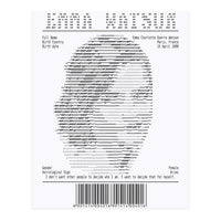 Receipt Art Emma Watson (Print Only)