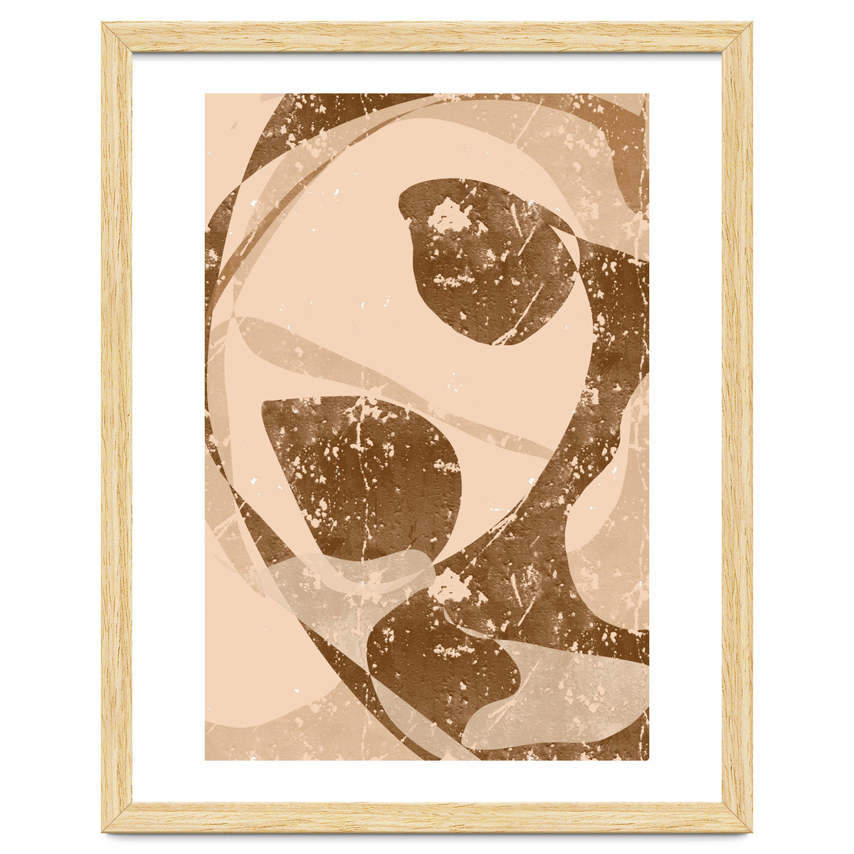 Abstract Brown Scratch