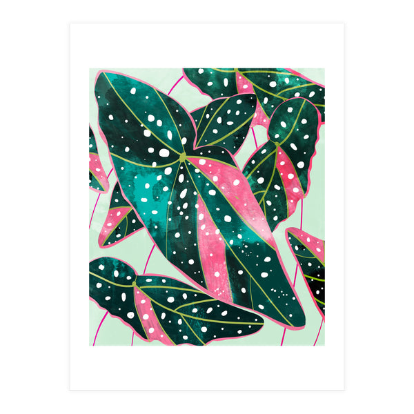 Haripriya | Modern Bohemian Botanical Painting | Watercolor Vintage Tropical Exotic Plants (Print Only)