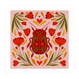 Beetle And Flowers (Print Only) thumbnail