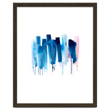 Abstract Watercolor Stripes Minimal Blue thumbnail