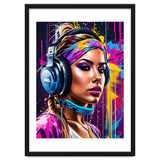 Girl In Headphones, Graffiti thumbnail