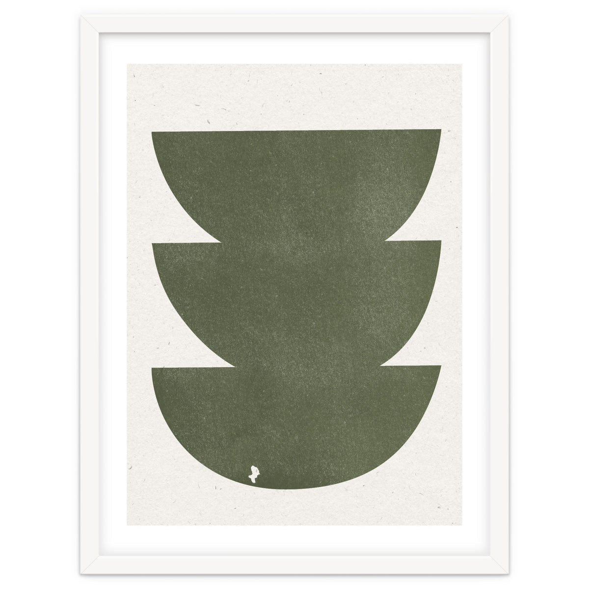 GREEN WATERCOLOR SHAPES NO.3