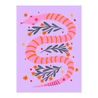 Modern snake - pink and orange (Print Only)