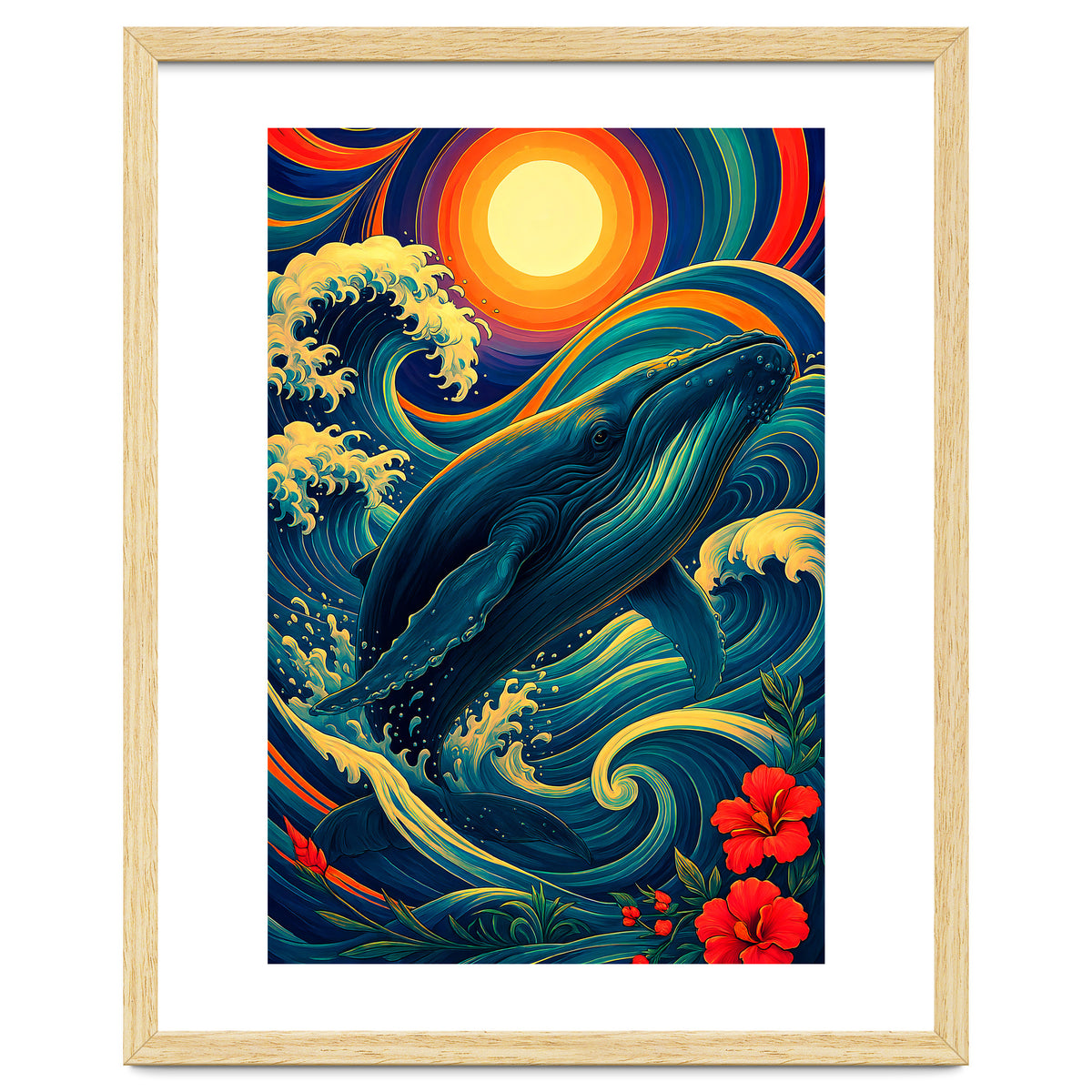 Whale Ocean Wave