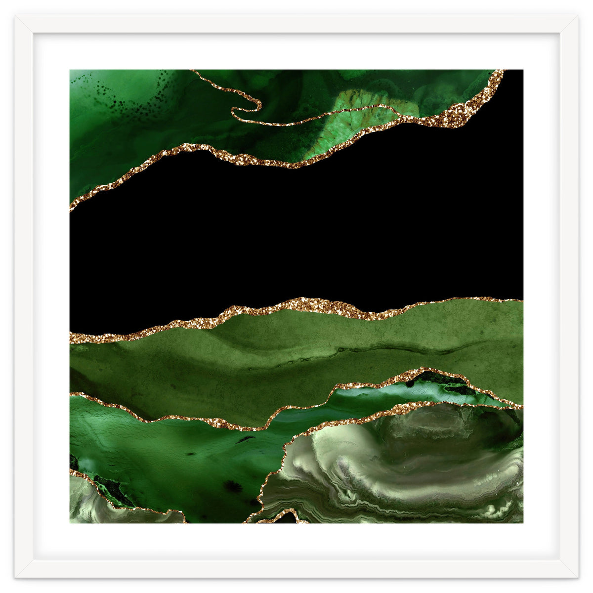 Green & Gold Agate Texture 16
