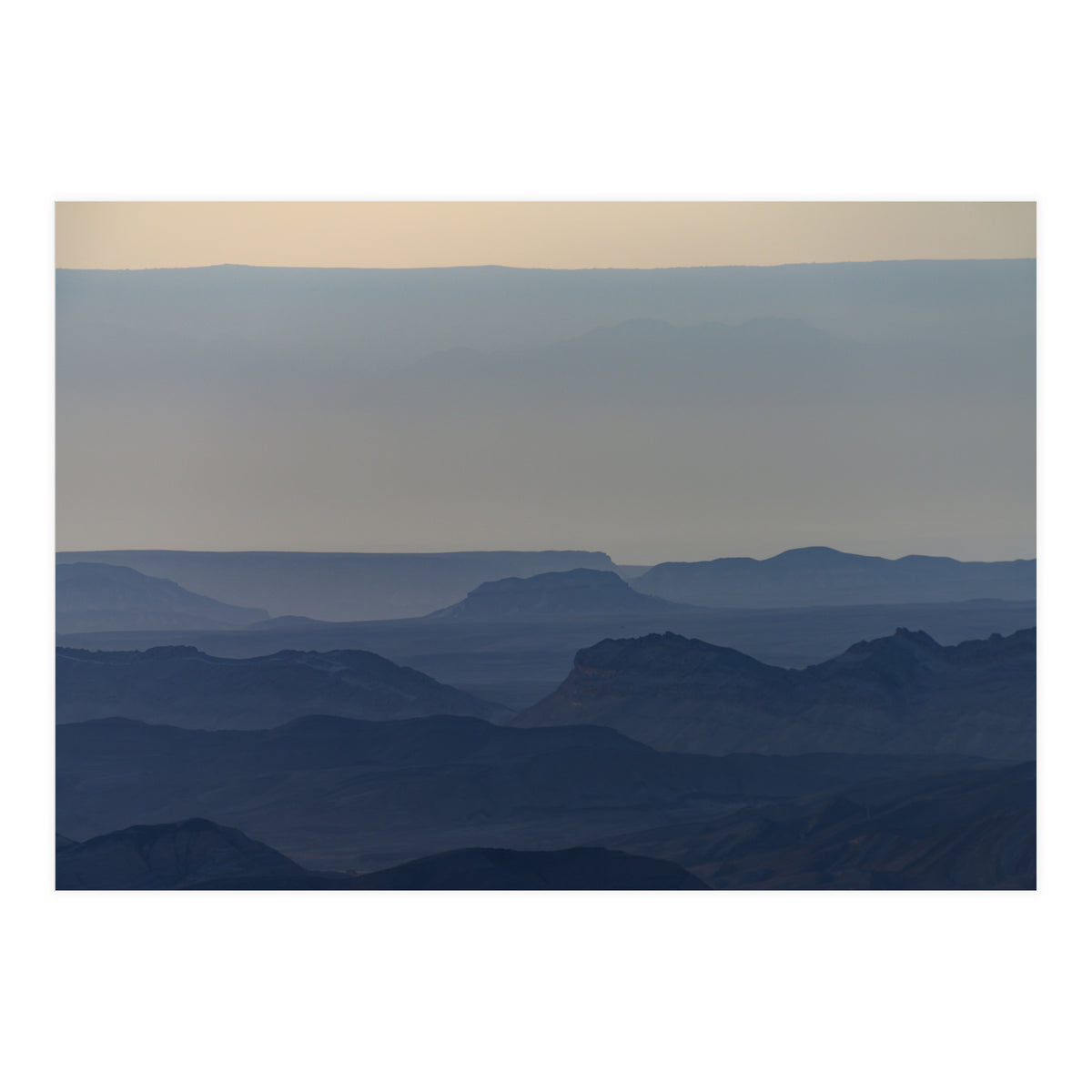 Sunrise over Ramon crater #5 (Print Only)