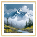 Majestic Peaks in Morning Mist thumbnail
