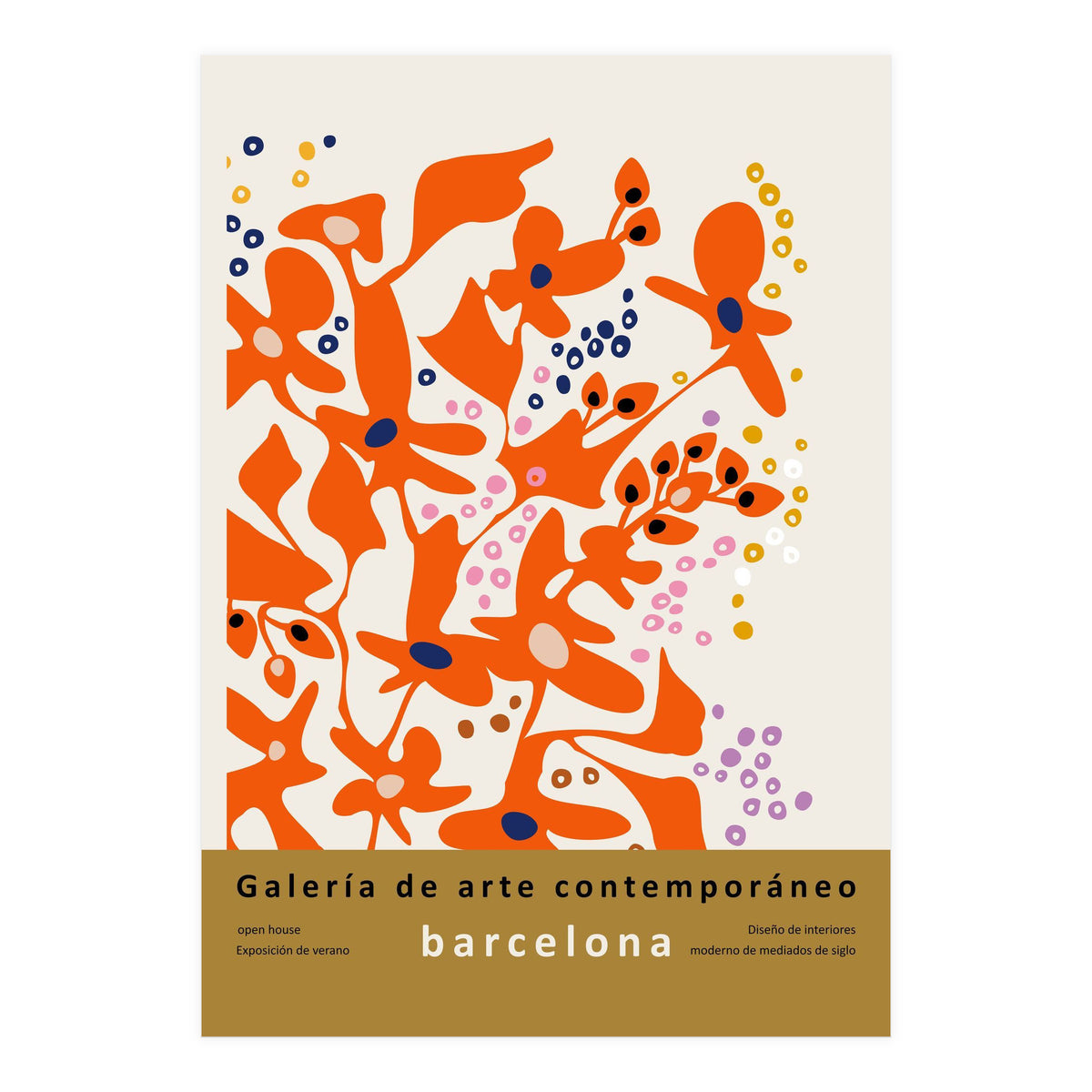 Contemporary art gallery Barcelona design and interior (Print Only)