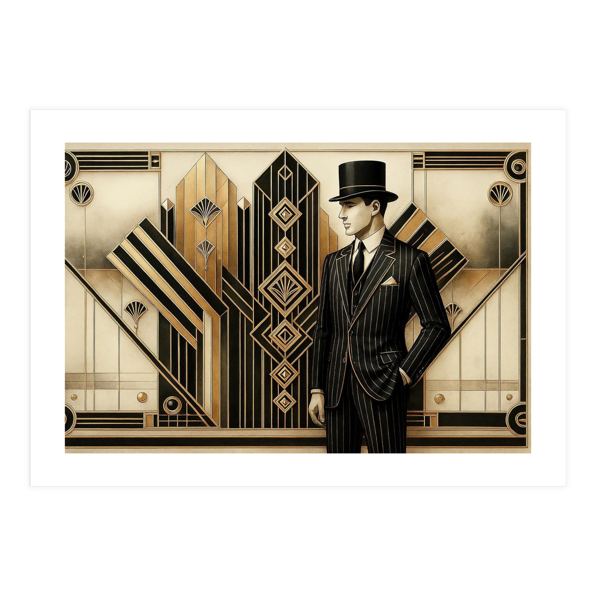 Gatsby Art Deco Noir (Print Only)