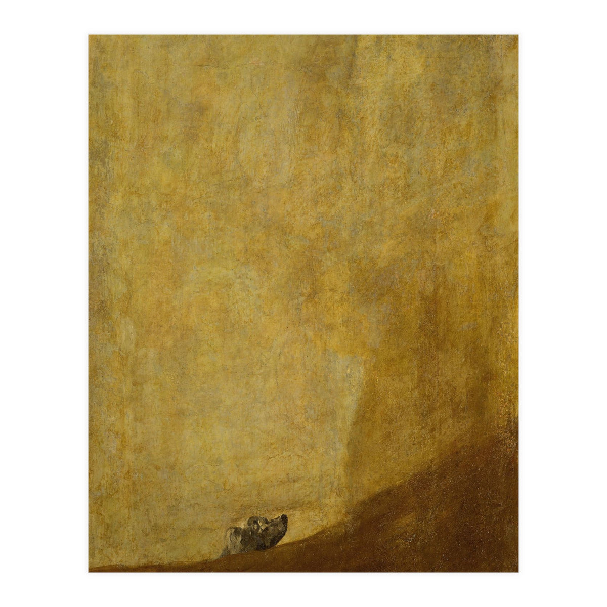 Dog, half submerged. One of the &quot; from the Quinta del Sordo, Goya's house.1819-1823. (Print Only)