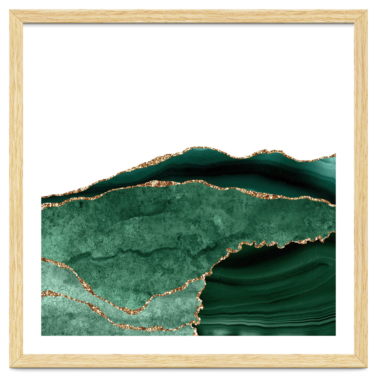 Emerald & Gold Agate Texture 06